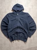 Granatowa bluza rozpinana Uniqlo double zip