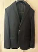 Czarny garnitur Vistula 52 slim L